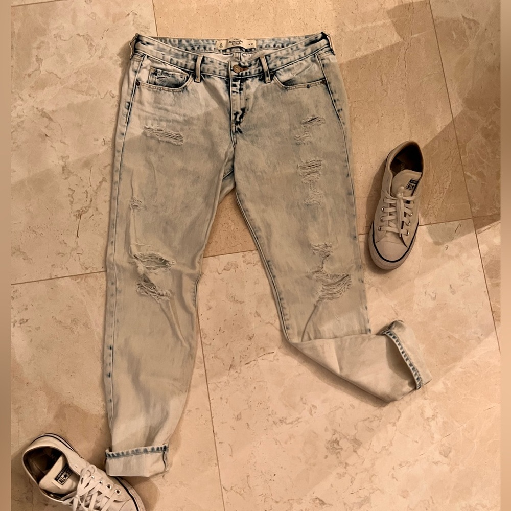 Abercrombie and Fitch distress jeans